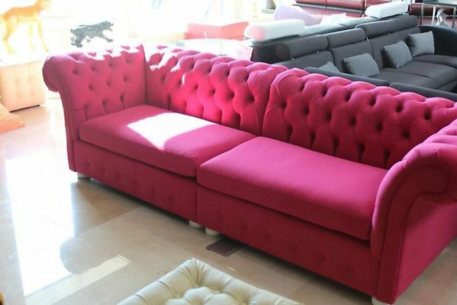 JVmoebel 4-Sitzer Design Sofa Möbel Sofa 4 Sitzer Couch Sofas 4er Sitz Samt günstig online kaufen