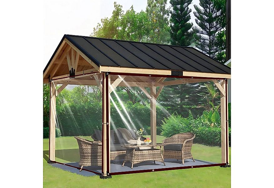 Jibenhome Schutzplane Transparente Plane Abdeckplane mit Ösen, Faltbar Abde günstig online kaufen