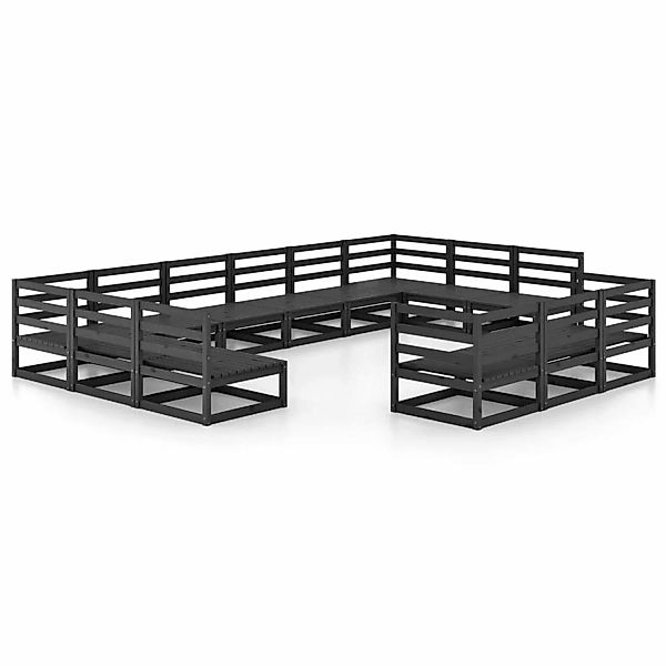 vidaXL 13-tlg Garten-Lounge-Set Massivholz Kiefer Modell 10 günstig online kaufen