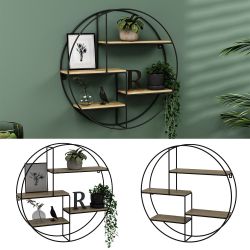 Vicco Bücherregal Fyrk, Eiche/Schwarz, 55 x günstig online kaufen