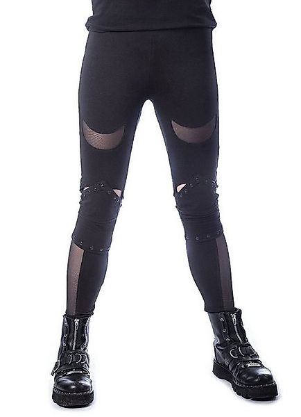 Heartless Leggings Harlyn Gothic Lace Panel Nu Goth Mesh Netz Halbmond günstig online kaufen