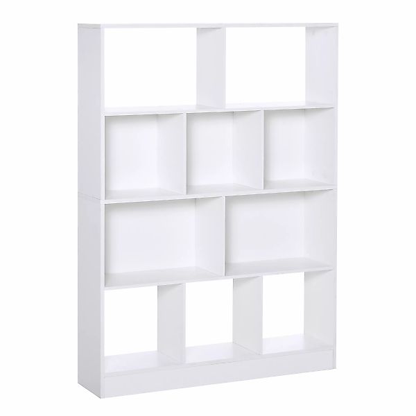 HOMCOM Bücherregal Regal Aufbewahrungsregal 5 Fächer + 5 Regale Spanplatten günstig online kaufen