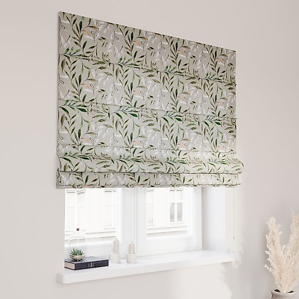 Dekoria Raffrollo Capri, grau-grün, 50 x 60 cm günstig online kaufen