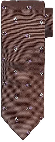 Suitable Krawatte Seide Blumen Braun - günstig online kaufen