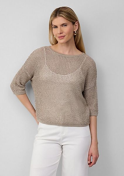 s.Oliver 3/4 Arm-Pullover Strickpullover Lockerer Strickpullover in Bicolor günstig online kaufen
