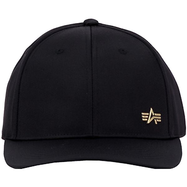 Alpha Industries  Schirmmütze Metal Label Cap - black/shiny gold günstig online kaufen