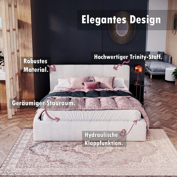 FDM Polsterbett Bettrahmen Bettgestell 90x200, 120x200, günstig online kaufen