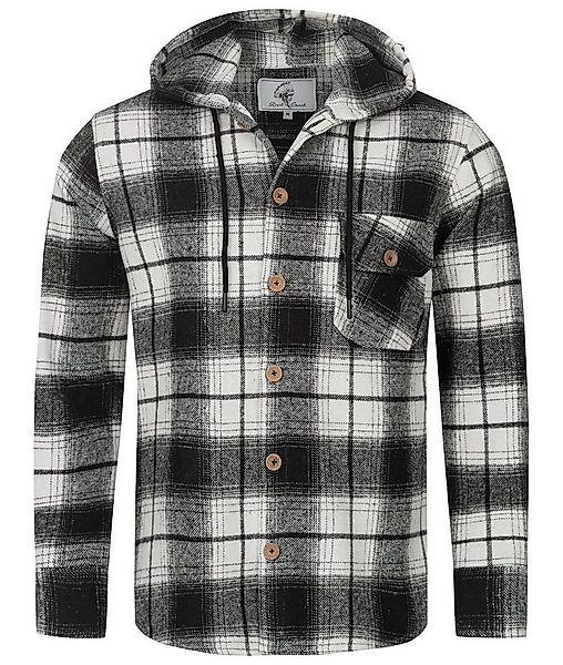 Rock Creek Flanellhemd Herren Hemd Flanellhemd mit Kapuze H-326 günstig online kaufen