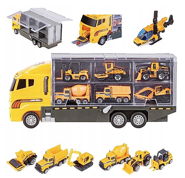 STILVORA Spielzeug-LKW Baufahrzeug Spielzeug Set, Transporter, Bagger Spiel günstig online kaufen