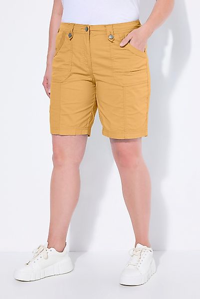 Ulla Popken Funktionshose Cargo-Bermuda Komfortbund 4-Pocket-Schnitt günstig online kaufen