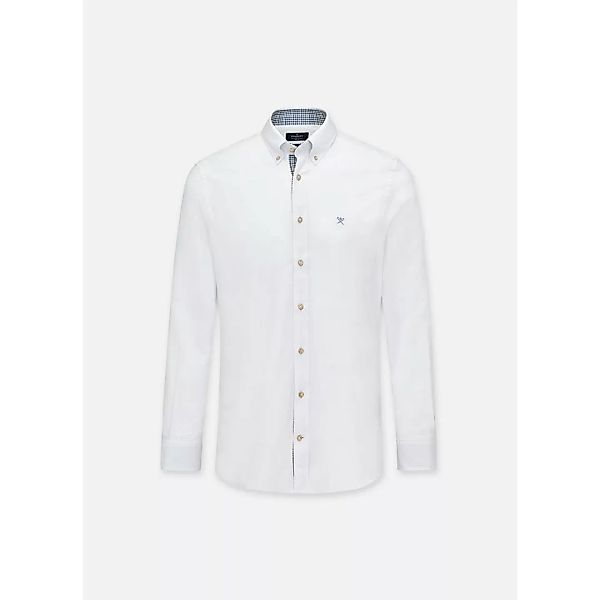 Hackett Melange Flannel Multi Langarm Hemd 2XL White günstig online kaufen