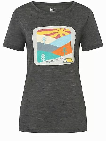 SUPER.NATURAL Kurzarmshirt Super.natural W Mountain Art Tee Damen günstig online kaufen