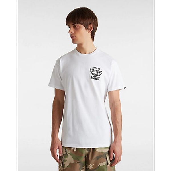 Vans  T-Shirts & Poloshirts VN000M5E WARPED WORLD-WHT1 WHITE günstig online kaufen
