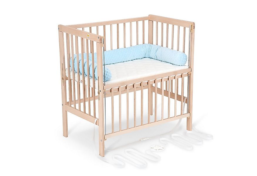 FabiMax Beistellbett Flex Natur, Buche massiv, 90 x 55 cm Liegefläche, 2in1 günstig online kaufen