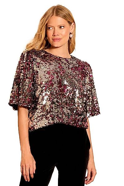 Love & Roses Paillettenshirt Love & Roses Kurzärmliges Paillettentop (1-tlg günstig online kaufen