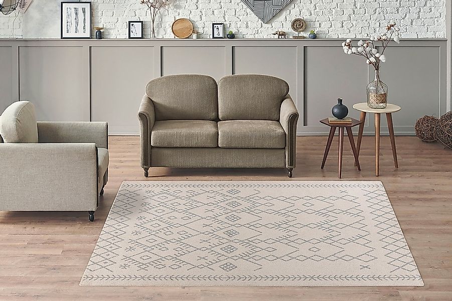 Kayoom Teppich »Gene 125«, rechteckig, 8 mm Höhe günstig online kaufen