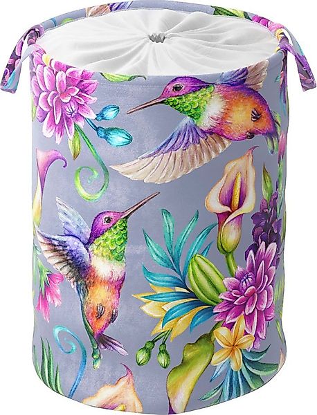 Sanilo Wäschekorb "Kolibri", kräftige Farben, samtweiche Oberfläche, mit De günstig online kaufen