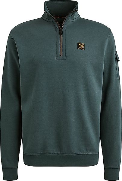 PME Legend Half Zip Sweater Interlock Jersey Petrol - Größe XXL günstig online kaufen