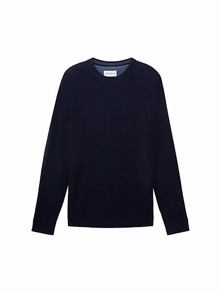 TOM TAILOR Sweatshirt Structured Crewneck Knit (1-tlg) günstig online kaufen