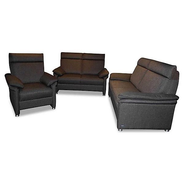 Activineo Polstergarnitur Garnitur Galan Stoff Dino Anthrazit 2 Sofas 1 Ses günstig online kaufen