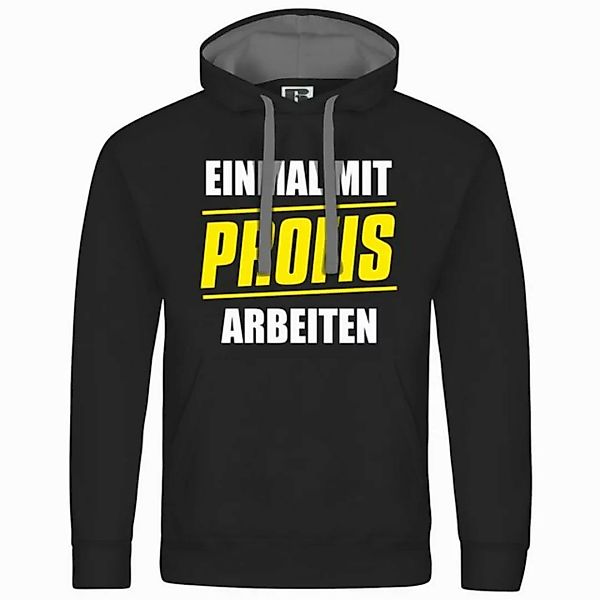 deinshirt Kapuzenpullover Herren Kapuzenpullover Einmal mit Profis arbeiten günstig online kaufen