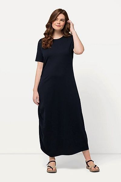 Ulla Popken Midikleid Jersey-Maxikleid Rundhals Halbarm günstig online kaufen