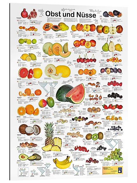 Posterlounge Wandbild Obst und Nüsse, Planet günstig online kaufen