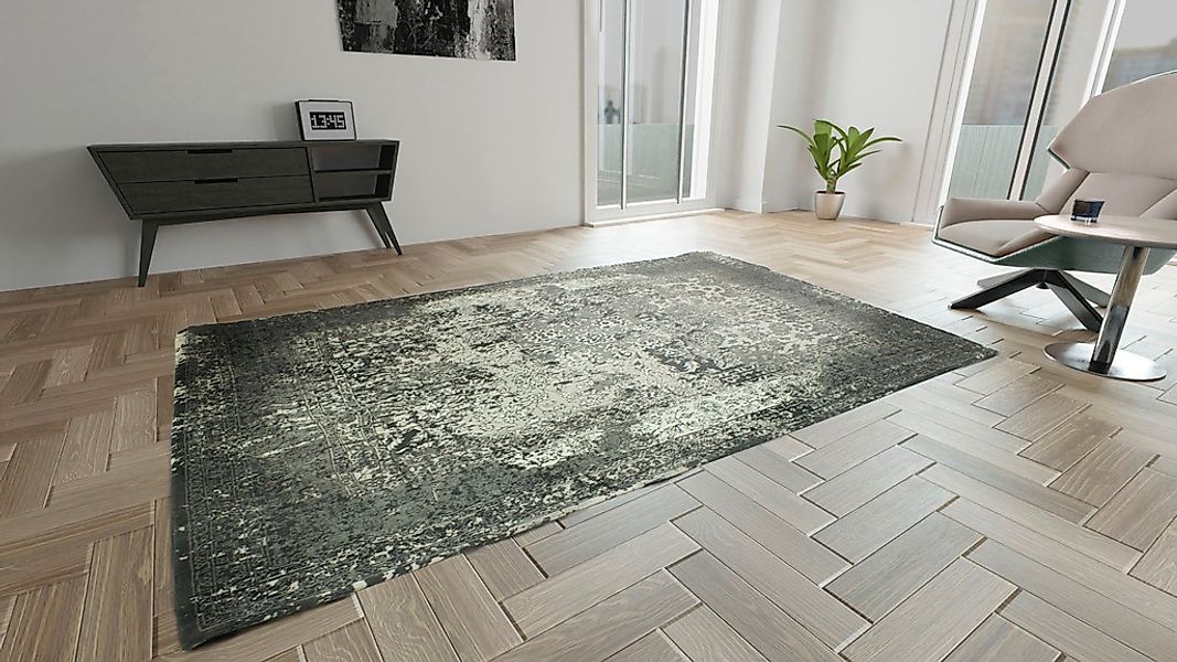 morgenland Teppich »Vintage Teppich Manhattan«, rechteckig, 6 mm Höhe, Vint günstig online kaufen