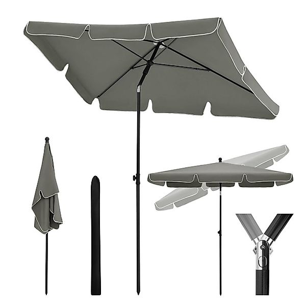 Woltu Sonnenschirm, 45° knickbar, UV-beständig, wasserdicht günstig online kaufen