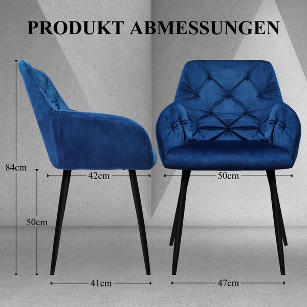 HOMELUX Esszimmerstuhl Polsterstühle 2/4 Stuhlset Moderner günstig online kaufen