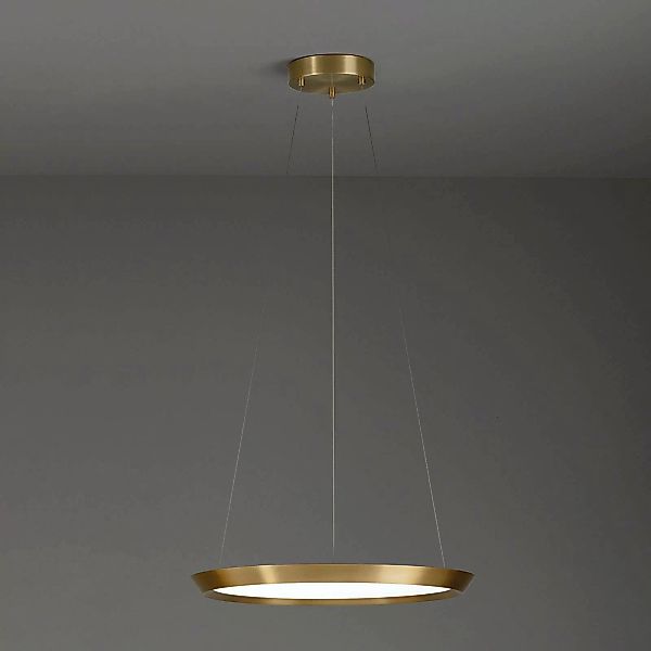 LEDS-C4 Saturn LED-Hängelampe messing satin Ø 60cm günstig online kaufen