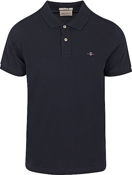 Gant Shield Piqué Poloshirt Navy - Größe XXL günstig online kaufen