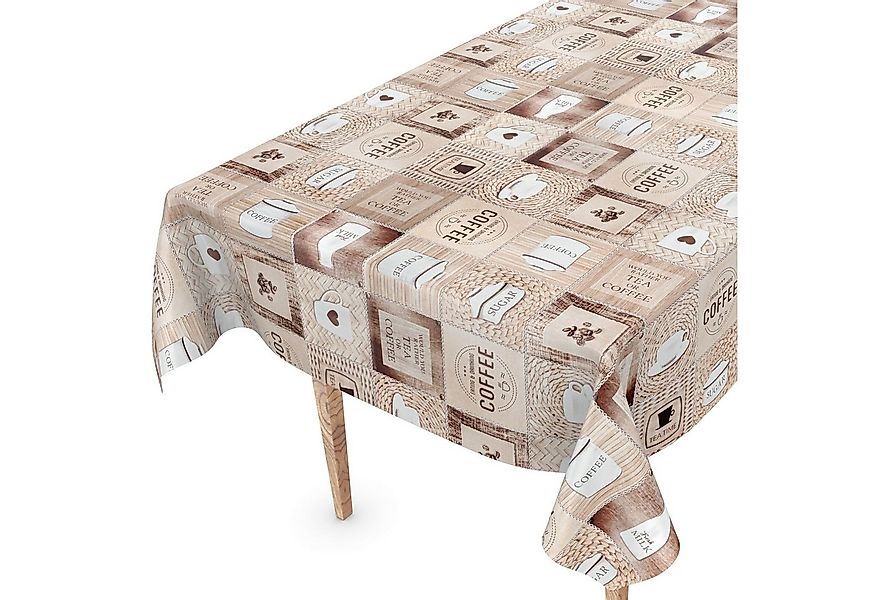 ANRO Tischdecke Wachstuchtischdecke Gartentischdecke Wachstischdecke (Einze günstig online kaufen