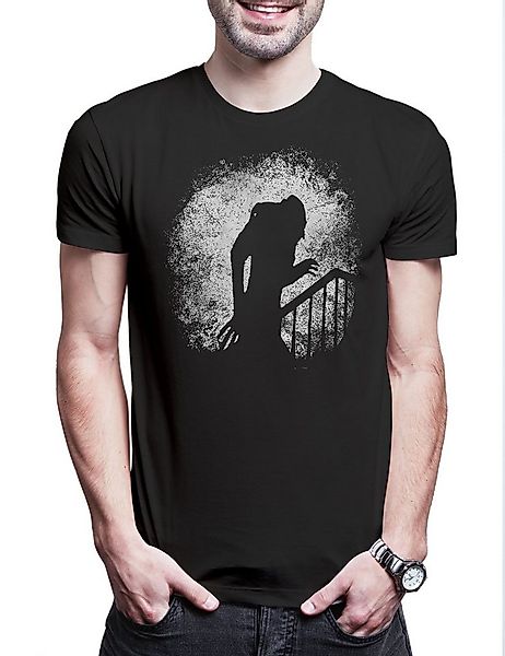 Urban Backwoods Print-Shirt Nosferatu Stairs Herren T-Shirt Vampir Kinski M günstig online kaufen