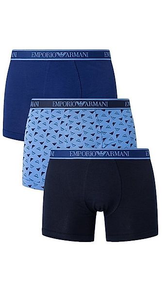 Emporio Armani Boxershorts Unterwäsche Stretch Cotton blau/dunkelblau gemus günstig online kaufen