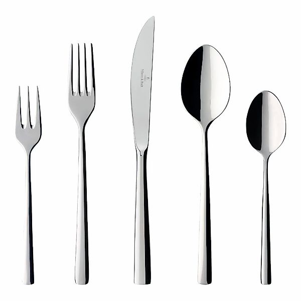 Villeroy & Boch Besteck-Set "Tafelbesteck Piemont 30er Set silber" günstig online kaufen