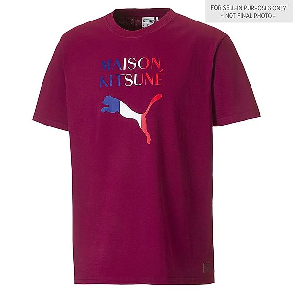 PUMA T-Shirt x MAISON KITSUNE Oversized T-Shirt Beige default günstig online kaufen