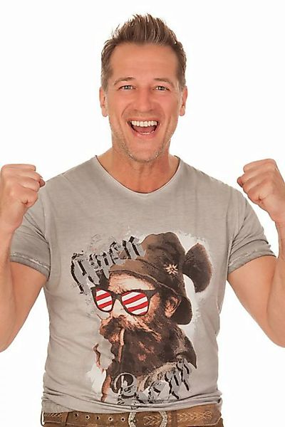 Hangowear Trachtenshirt Trachtenshirt Herren - BEPPI AUSTRIA - grau günstig online kaufen