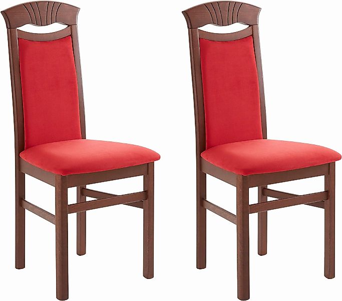 Home affaire Esszimmerstuhl "Franz" (Set) 2 Stk.strapazierfähige Microfaser günstig online kaufen