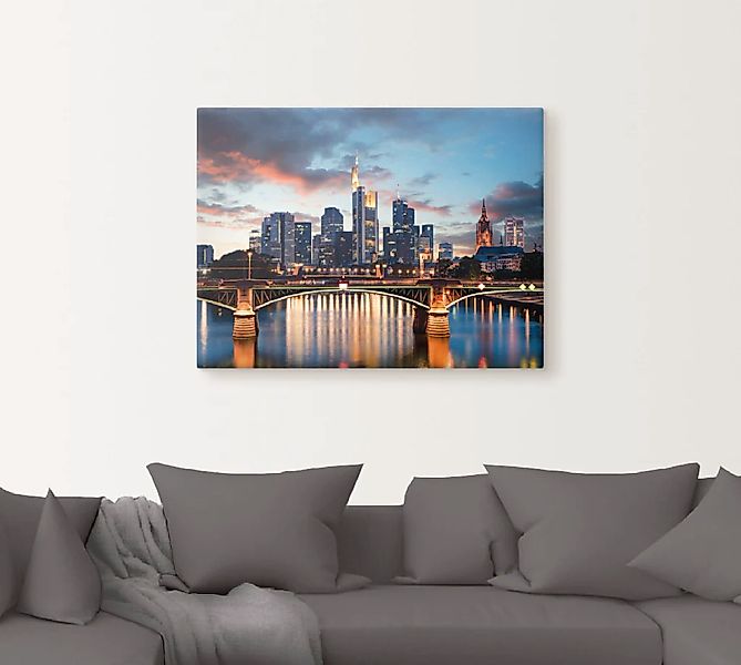 Artland Wandbild »Frankfurt am Main Skyline II«, Deutschland, (1 St.), als günstig online kaufen