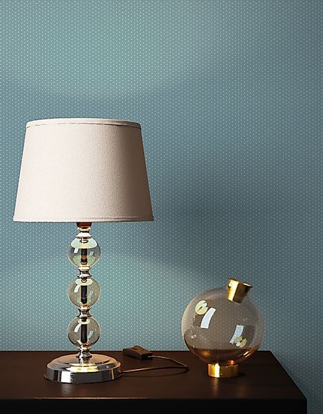 Newroom Vliestapete, Blau Tapete Landhaus Punkte günstig online kaufen