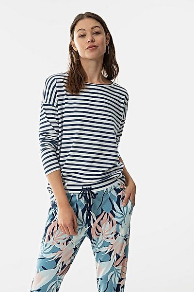 Mey Pyjamaoberteil Mey female Shirt Serie Cyra Mit feinem Ringel (1-tlg) Ba günstig online kaufen