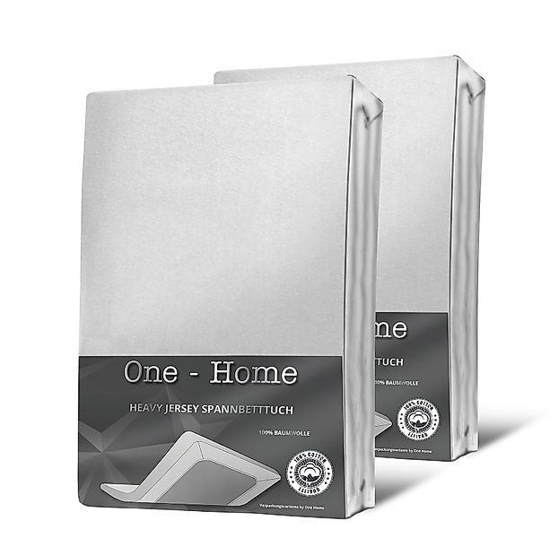 One Home Spannbettlaken Heavy, Jersey, Gummizug: günstig online kaufen