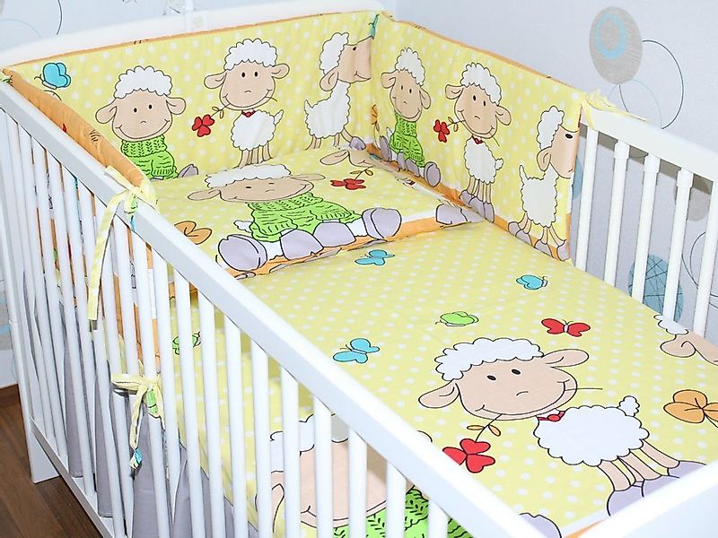 Primawela Babybettwäsche Baby Bettset- 6 teiliges Set mit Vollstoff Himmel günstig online kaufen