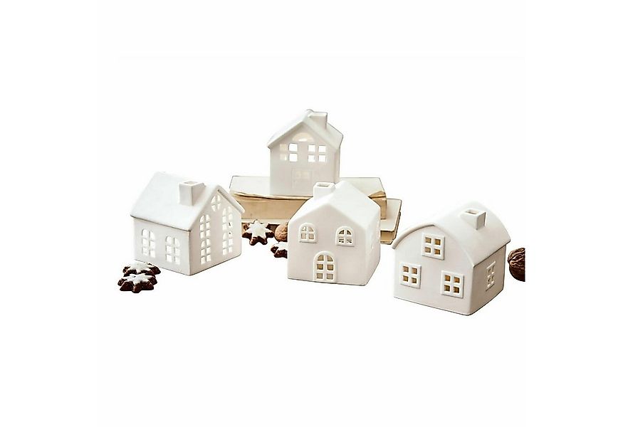 Mirabeau Windlicht Windlicht 4er Set Country weiß (4er Set, 4er Set) günstig online kaufen
