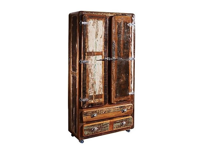 Massivmoebel24 Dreh-/Schwebetürenschrank #39 (Schrank Altholz 90x38x185 meh günstig online kaufen