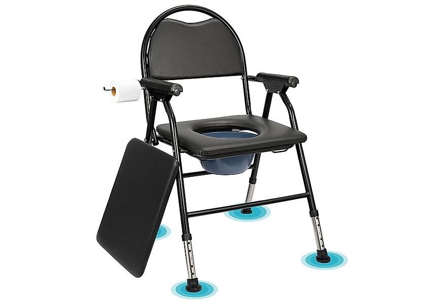 Youyijia Klappstuhl Toilet Chair Seniors, über Armlehnen, um Stabilität und günstig online kaufen