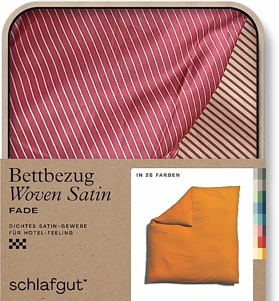 Schlafgut Bettbezug "Woven Satin Fade mit feinen Streifen" mit Farbverlauf, günstig online kaufen