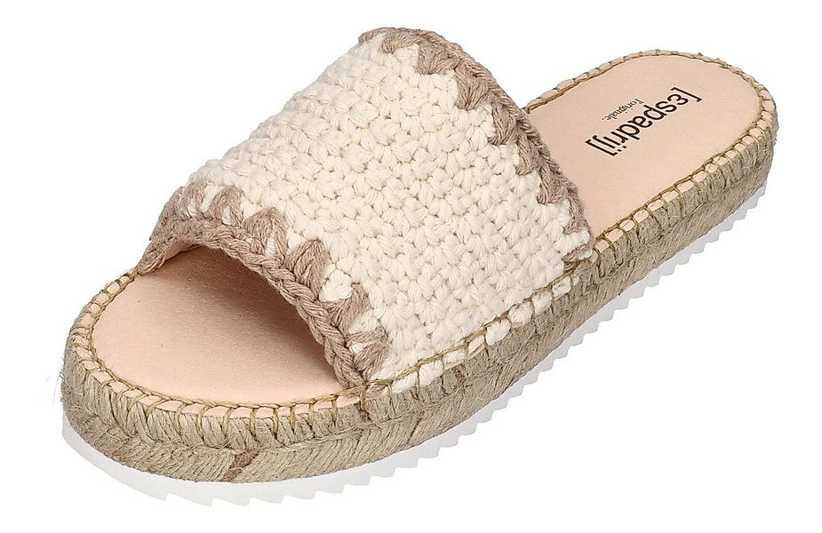 espadrij l´originale PLAGE CHROCHET HIGH Pantolette nature günstig online kaufen