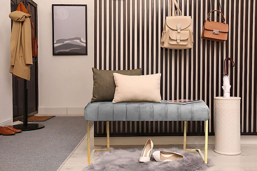 Kayoom Sitzbank "Rarity 225, Edler Touch durch goldenes Gestell" 1 Stk. tlg günstig online kaufen